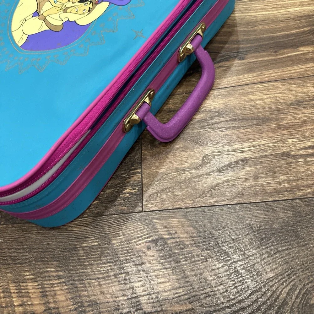 Disney Aladdin Jasmine‎ & Aladdin Kids Luggage Travel Bag Vintage
